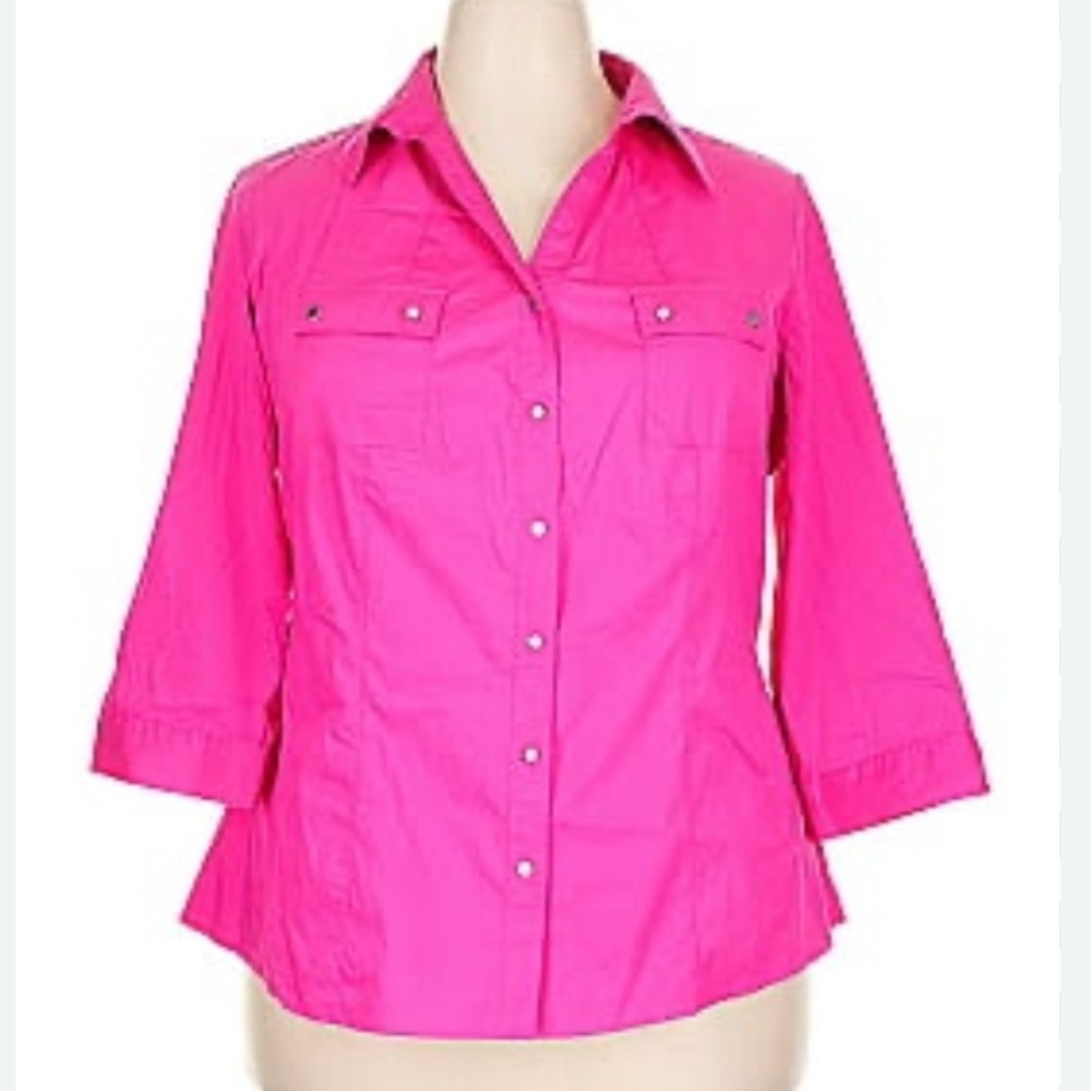 Zac & Rachel Bright Pink Button-Down Shirt
